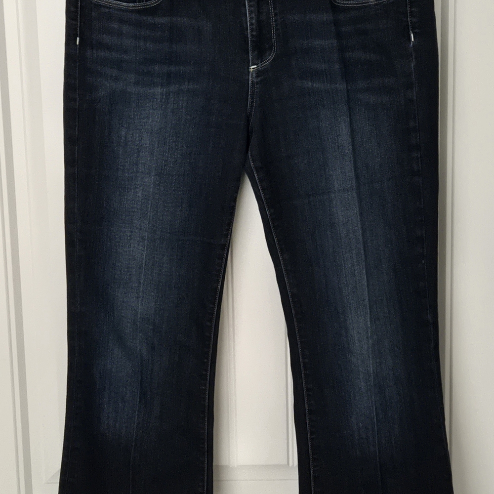 PAIGE Women's Deep Indigo Boot Cut Jeans